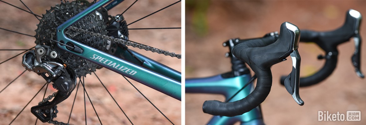 全地形公路车Gravel Bike S-Works Diverge涂装变色龙漆面工艺_rockshox xc32_全地形公路车Gravel Bike S-Works Diverge Future Shock减震器渐进式弹簧