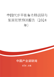 中国代步平衡车市场调研与发展前景预测报告（2024年）