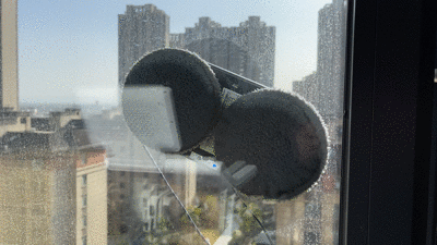 玻妞388擦窗机体验_智能扫地机器人 车玻璃压_断桥铝窗户清洁机器人